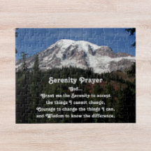 Inspirerande Serenity Prayer Mount Rainier