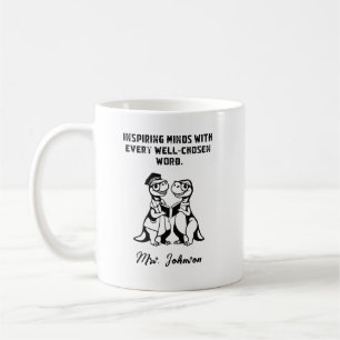 Inspirerande sinnen Välvald ord Pedagog Design Kaffemugg