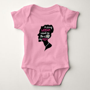 Inspirerande Stark Kvinna Rosa Mors Dag T Shirt
