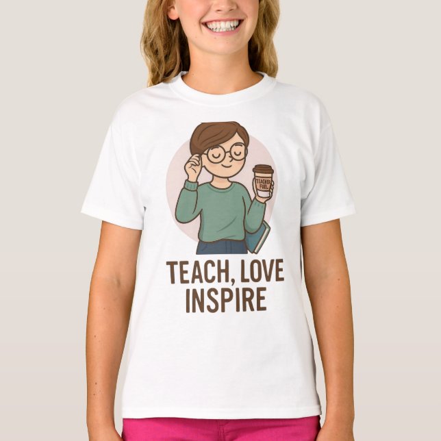 INSPIRERANDE T-SHIRT FÖR LÄRARE (Framsida)