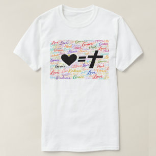 Inspirerande T-Shirt för Tro med Djärv Grafisk Des