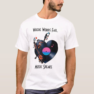Inspirerande T-shirt med Citat för Musikälskare