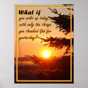Inspirerande Tack Gud Poster