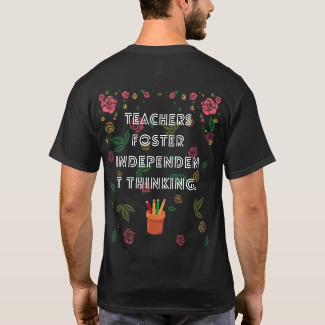 inspirerande tänkesätt, ändra framtidsperspektiv t shirt (Baksida)