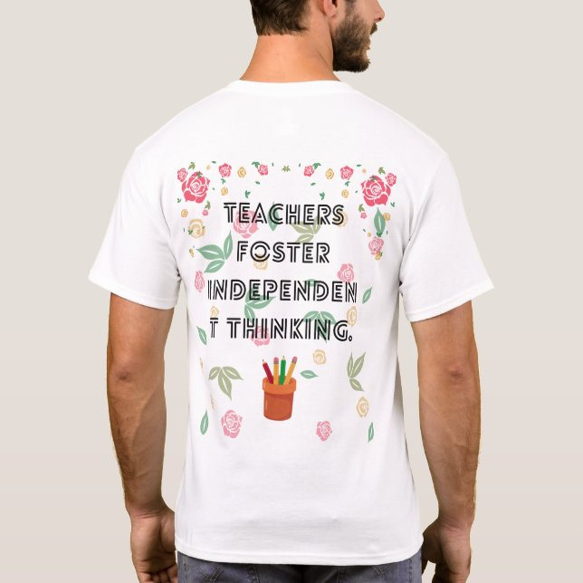 inspirerande tänkesätt, ändra framtidsperspektiv t shirt (Baksida)