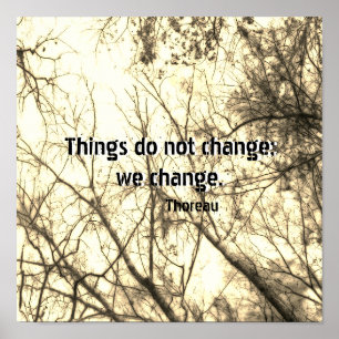 inspirerande Thoreau-citat poster på naturkonst