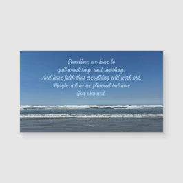 Inspirerande tro-citat Ocean Fotografimagnet