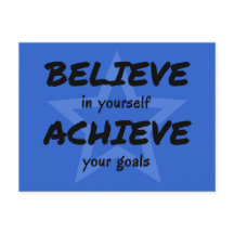 Inspirerande tro på dig själv typografi