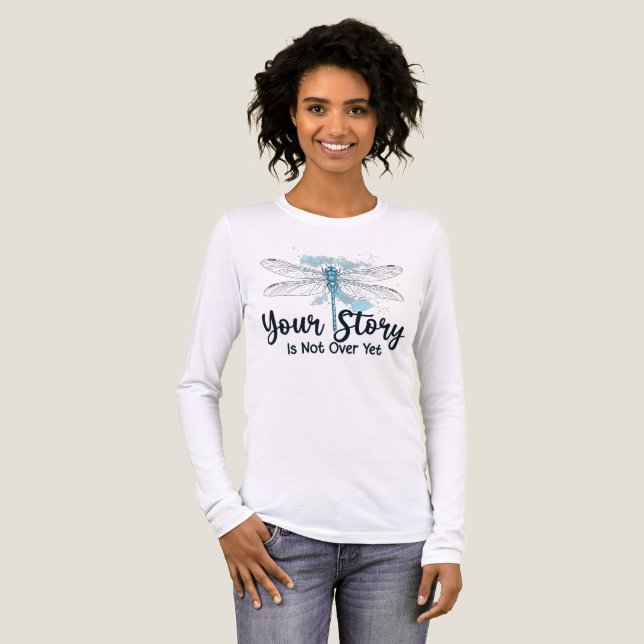 Inspirerande Trollslända T Shirt (Hel framsida)