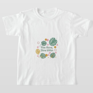 Inspirerande Tropisk Monstera Palmblad Positiv T Shirt