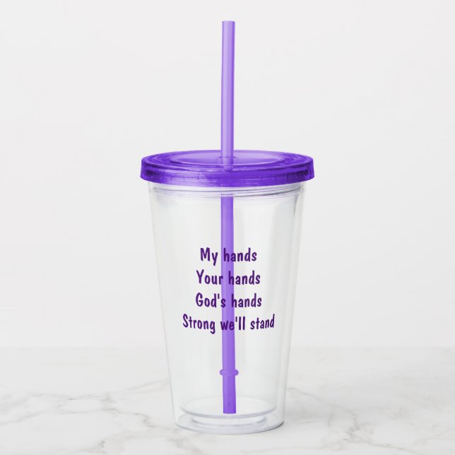 Inspirerande tumblar take away mugg (Framsida)