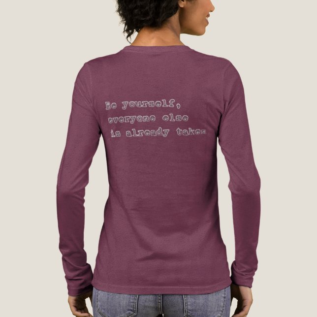 Inspirerande typografi för citat t shirt (Baksida)