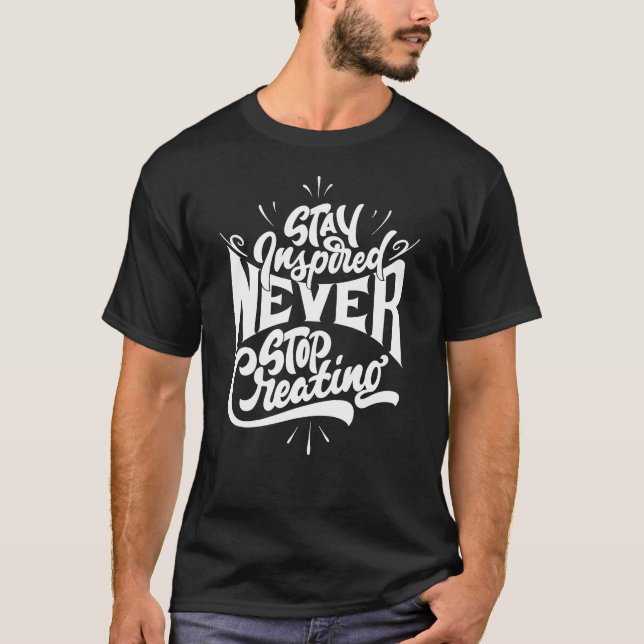 Inspirerande typografi för citat t shirt (Framsida)