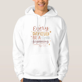 Inspirerande typografidesign hoodie