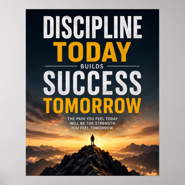 Inspirerande väggkonst med positiva citat affisch (Framsidan)