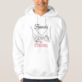 Inspirerande vänskap vuxen överdragshoodie hoodie