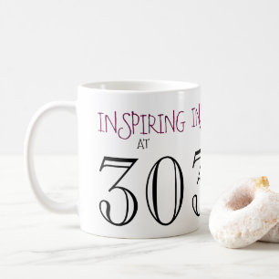 Inspirerande vid 30:e födelsedagspressen kaffemugg