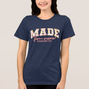 Inspirerande vildblomma bibelvers t shirt