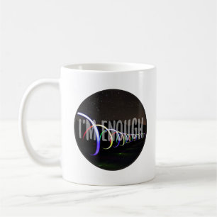 inspirerande visioner för självförbättring kaffemugg