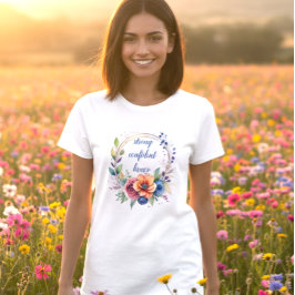Inspirerande vit t-shirt för kvinnor