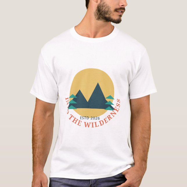 Inspirerande Wanderlust Citat t-shirt (Framsida)