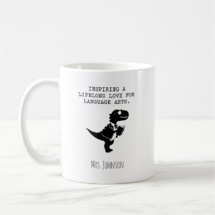 Inspirerar till livslång kärlek till språkkonst kaffemugg