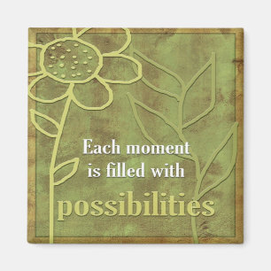 Inspireras Bekräftelse-Möjligheter Magnet