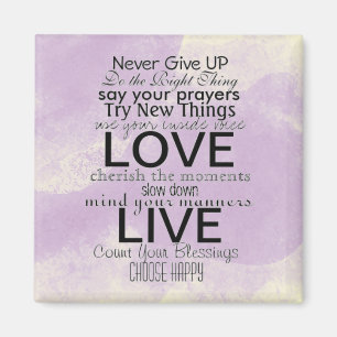 Inspireras citationstecken och ord magnet