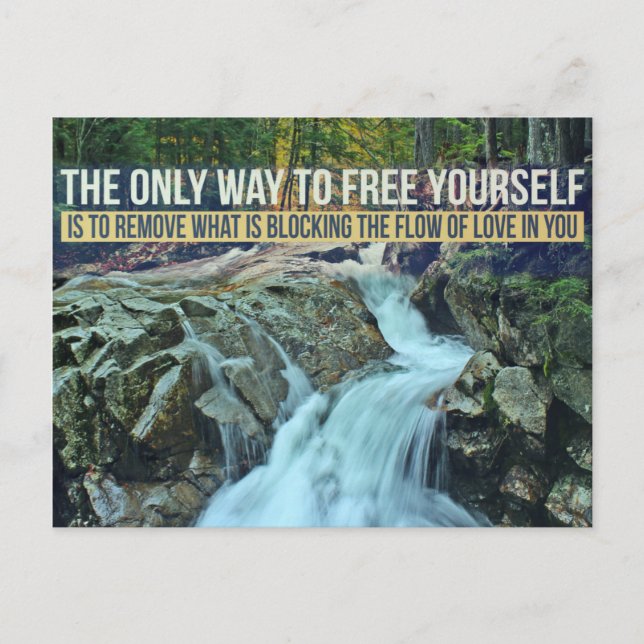 Inspireras citationsteckenvykort vykort (Framsida)