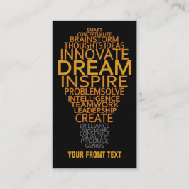 Inspireras ljusa kulaanpassningsbarvisitkortar visitkort