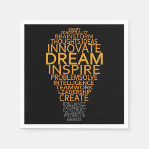 Inspireras ljusa kulapappersservetter pappersservett