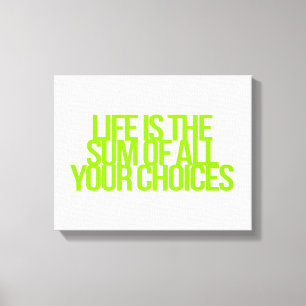 Inspireras och motivational citationstecken canvastryck