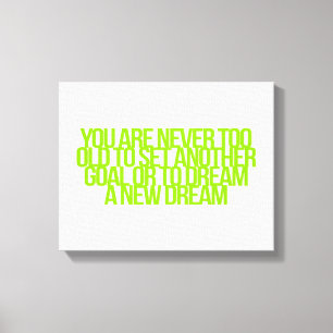 Inspireras och motivational citationstecken canvastryck