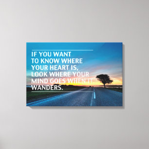 Inspireras och motivational citationstecken canvastryck