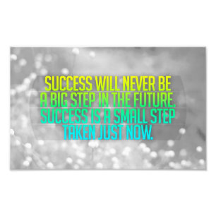 Inspireras och motivational citationstecken fototryck