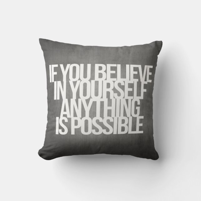 Inspireras och motivational citationstecken kudde (Framsida)