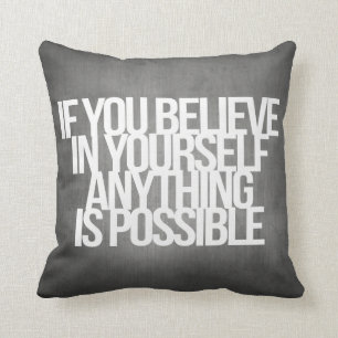 Inspireras och motivational citationstecken kudde