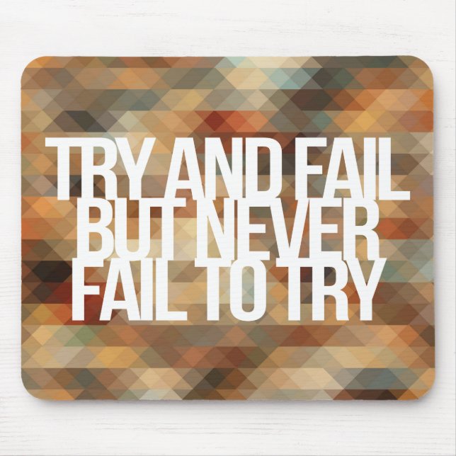 Inspireras och motivational citationstecken musmatta (Framsidan)