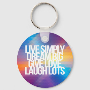 Inspireras och motivational citationstecken nyckelring