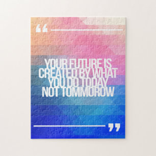 Inspireras och motivational citationstecken pussel