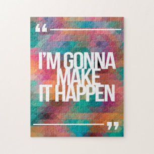 Inspireras och motivational citationstecken pussel