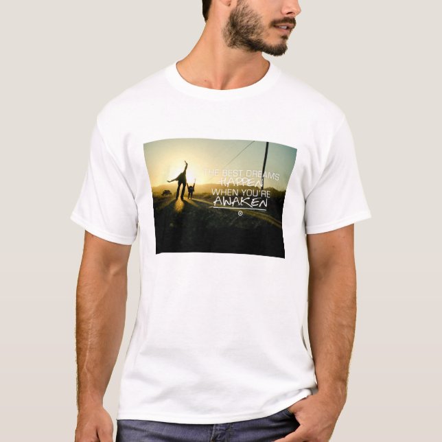Inspireras och motivational citationstecken tee (Framsida)
