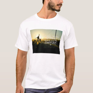 Inspireras och motivational citationstecken tee shirt