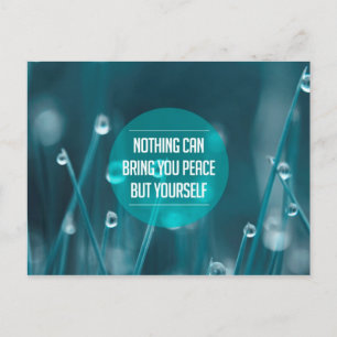 Inspireras och motivational citationstecken vykort
