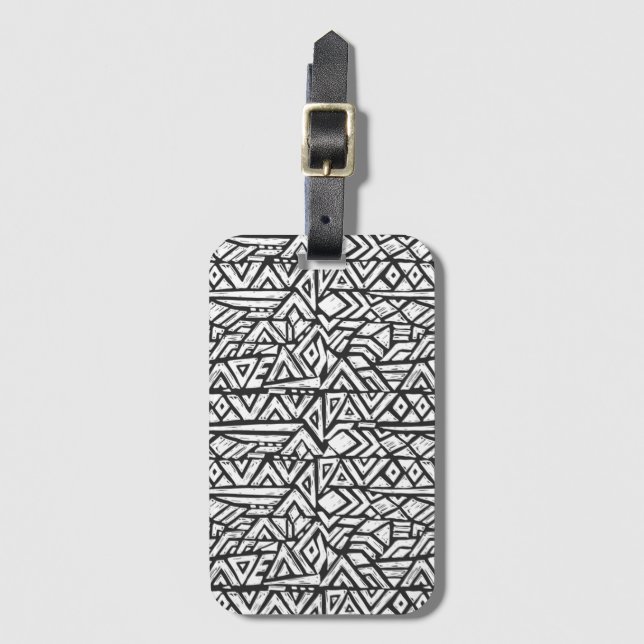 Inspirerat Artsy stam- mönster Bagagebricka (Framsida vertikal)