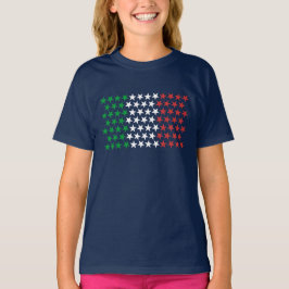 Inspirerat av italiensk flagga. Stjärnaupplaga T-shirt