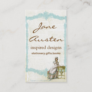 Inspirerat av Jane Austen unika visitkortar Visitkort