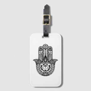 Inspirerat Hamsa symbol Bagagebricka