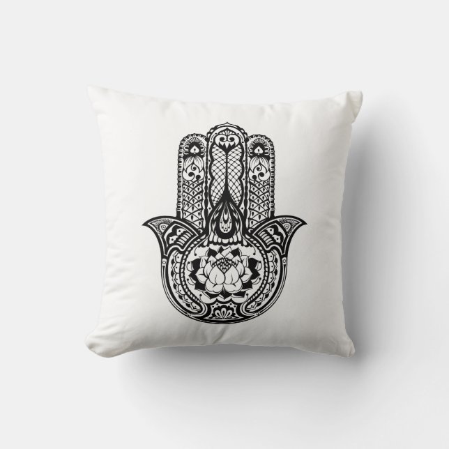 Inspirerat Hamsa symbol Kudde (Framsida)