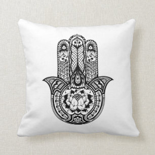 Inspirerat Hamsa symbol Kudde